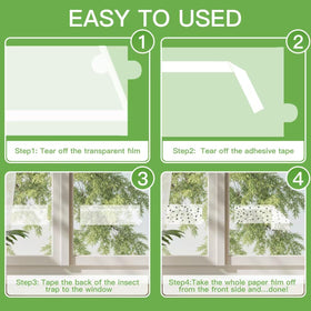 Sevenlakes transparent fly traps attached to windows reduce gnats without clutter.
