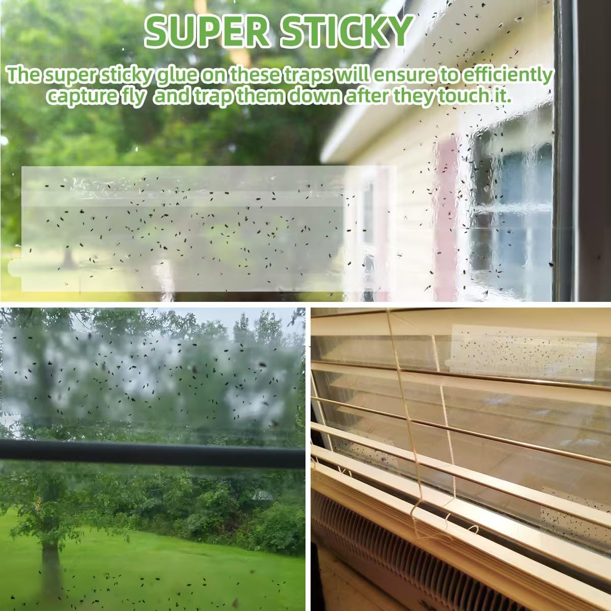 Sevenlakes waterproof window traps stay in place during rain for year-round protection.