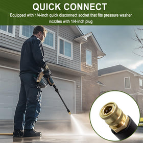 Sevensool ergonomic wand handle provides comfortable grip during long cleaning sessions.