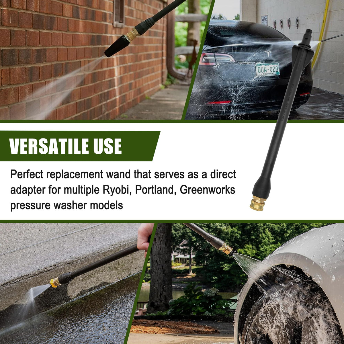 Sevensool outdoor cleaning wand ideal for decks, patios, and driveways.