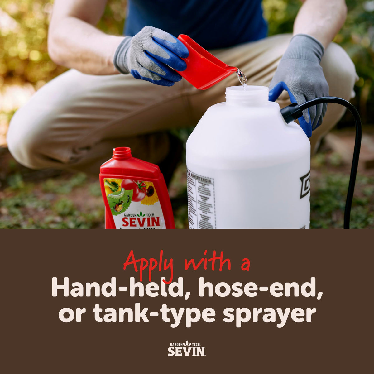 Sevin packaging shows directions for safe, effective use.