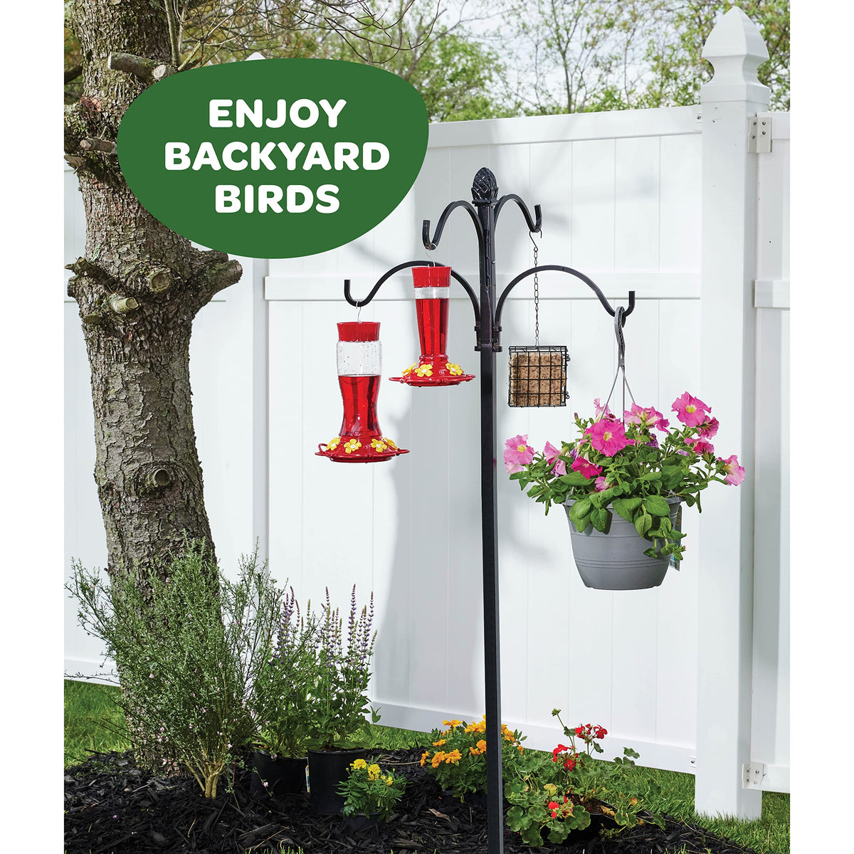SEWANTA hummingbird feeder clear body makes nectar level easy to monitor
