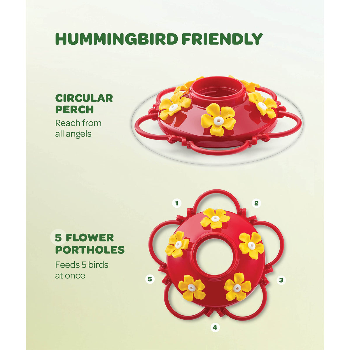 SEWANTA hummingbird feeder shows leakproof reservoir for mess-free use