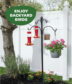 SEWANTA feeder designed for outdoor hanging with included mounting options.