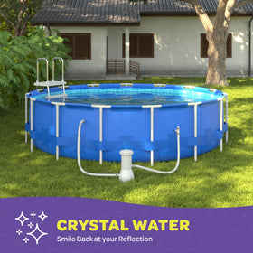 SEWANTA hose setup detail, easy screw-in connections for pool and filter.