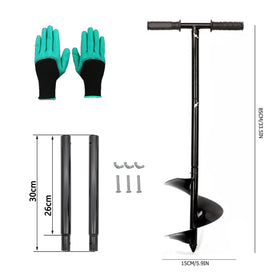 Sewiden compost stirring tool showing handle-action for easy mixing.