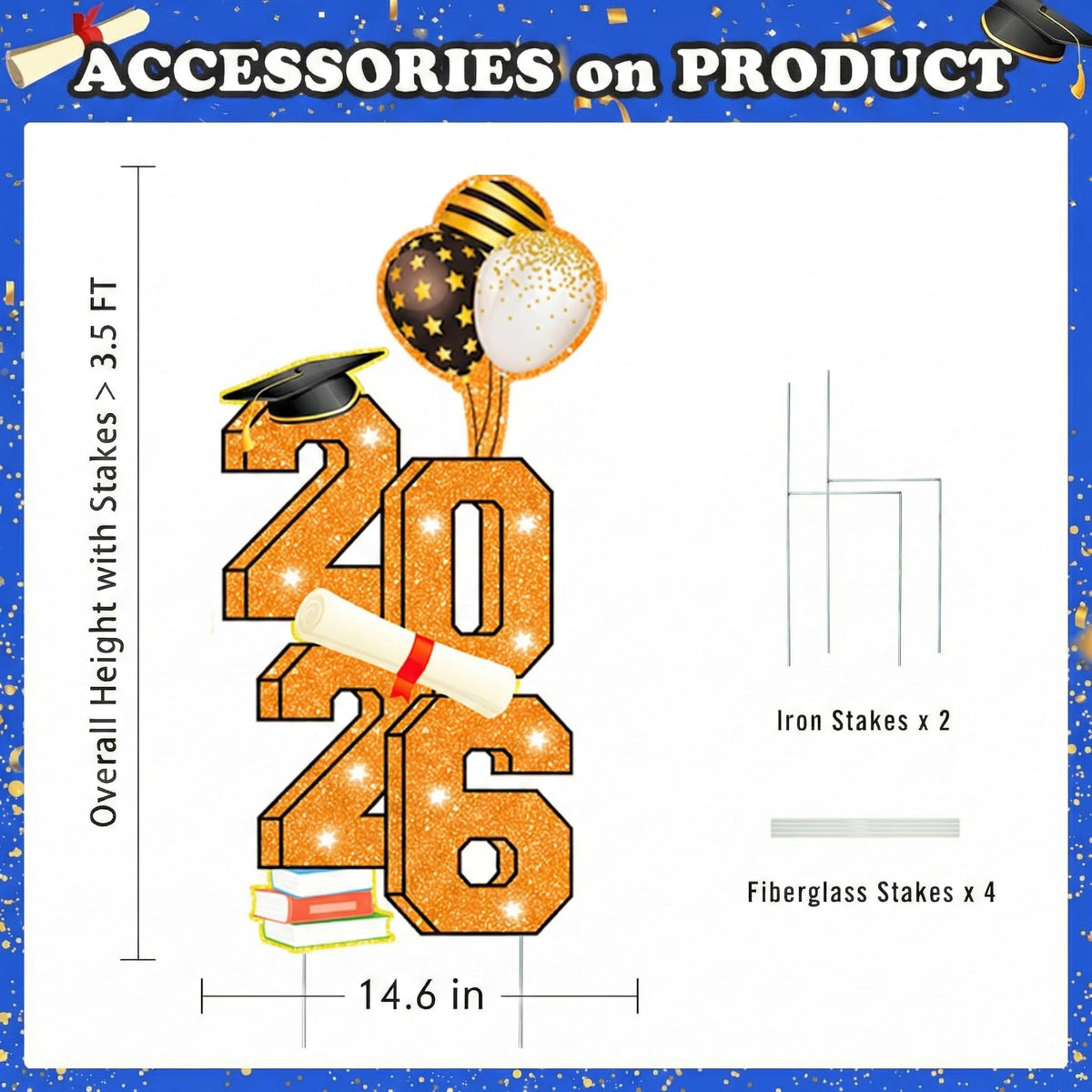 Sewrung 2026 sign stake for quick, secure installation.