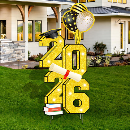 Sewrung 2026 graduation yard sign for outdoor celebration with bold colors.