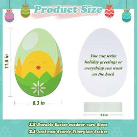 SewRung 11.8 inch eggs add a delightful touch to lawns