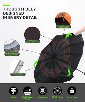 Sexlieu reinforced fiberglass ribs handle gusts while keeping shade available.
