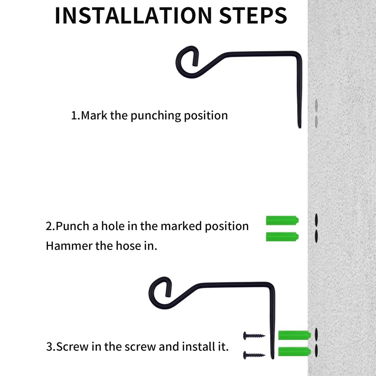 Sexoeie wall-mount installation with included screws makes quick setup.