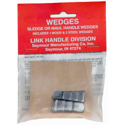 Seymour Sledge Hammer Handle Wedges wood view demonstrates durable wood option for replacements