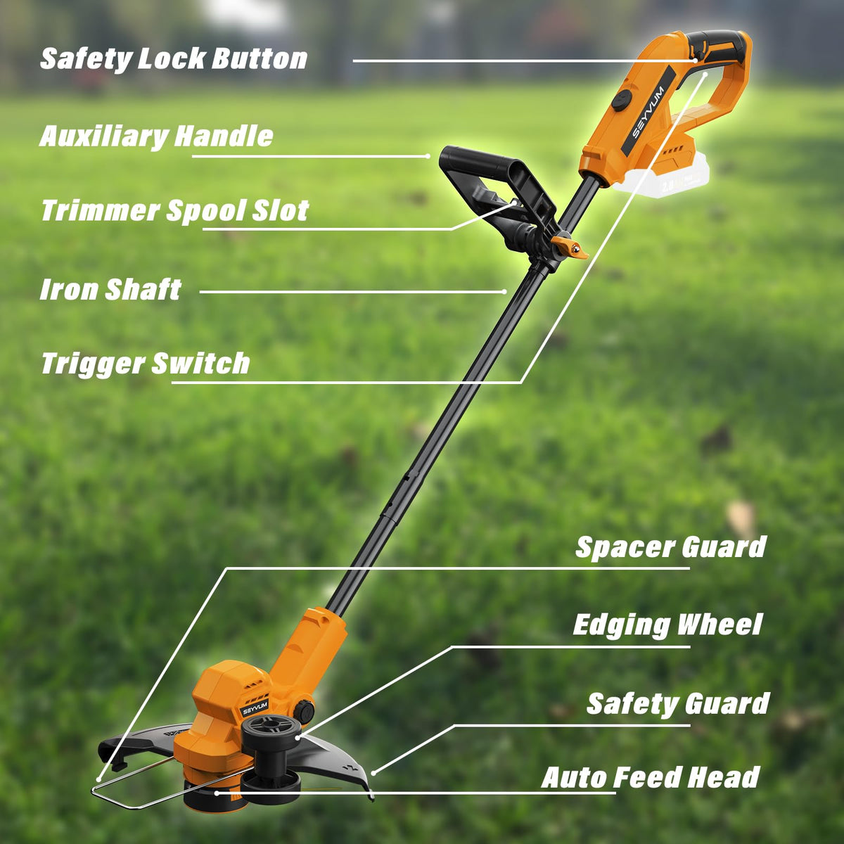 SEYVUM 90-degree head enables comfortable trimming at odd angles.