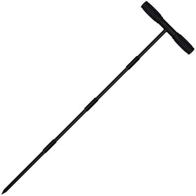 Sfcddtlg 64-inch metal soil probe rod extended for deep soil sampling in gardens