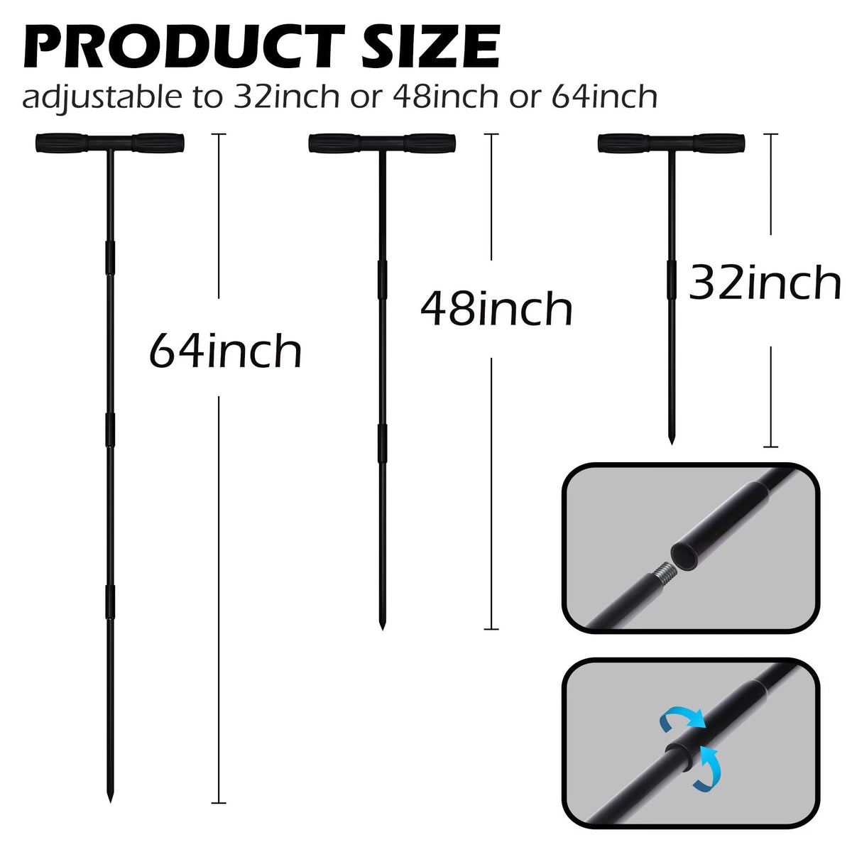 Sfcddtlg Adjustable-section joint enables quick length changes for versatile field use