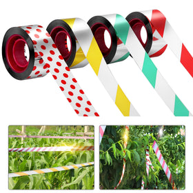 Sfcddtlg Bird Scare Tape reflects sunlight to deter birds in the garden.