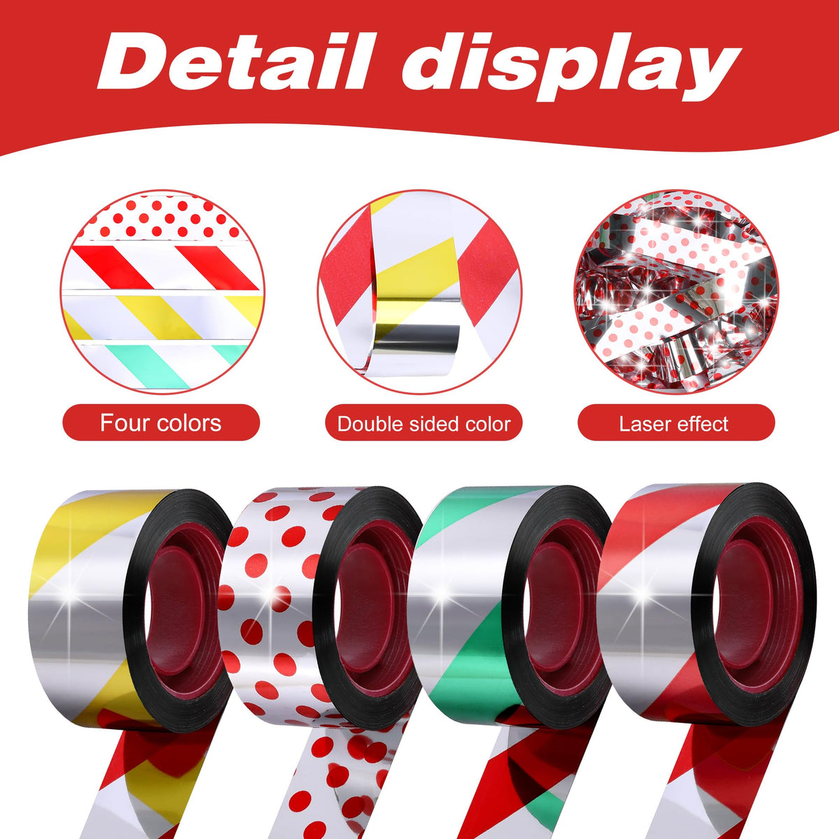 Sfcddtlg Bird Scare Tape in wind motion deters birds on fences.
