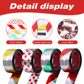 Sfcddtlg Bird Scare Tape in wind motion deters birds on fences.