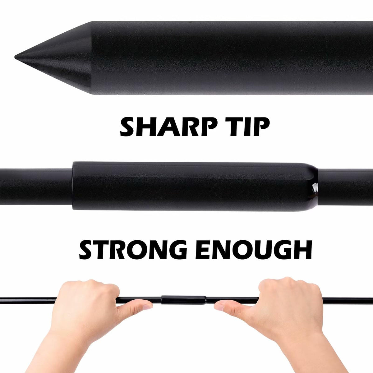 Sfcddtlg Rugged iron construction resists bending when penetrating hard ground