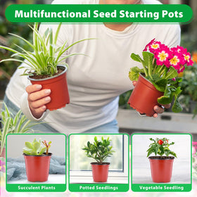 Sfee pots with a tray-ready design keep seedlings neat.