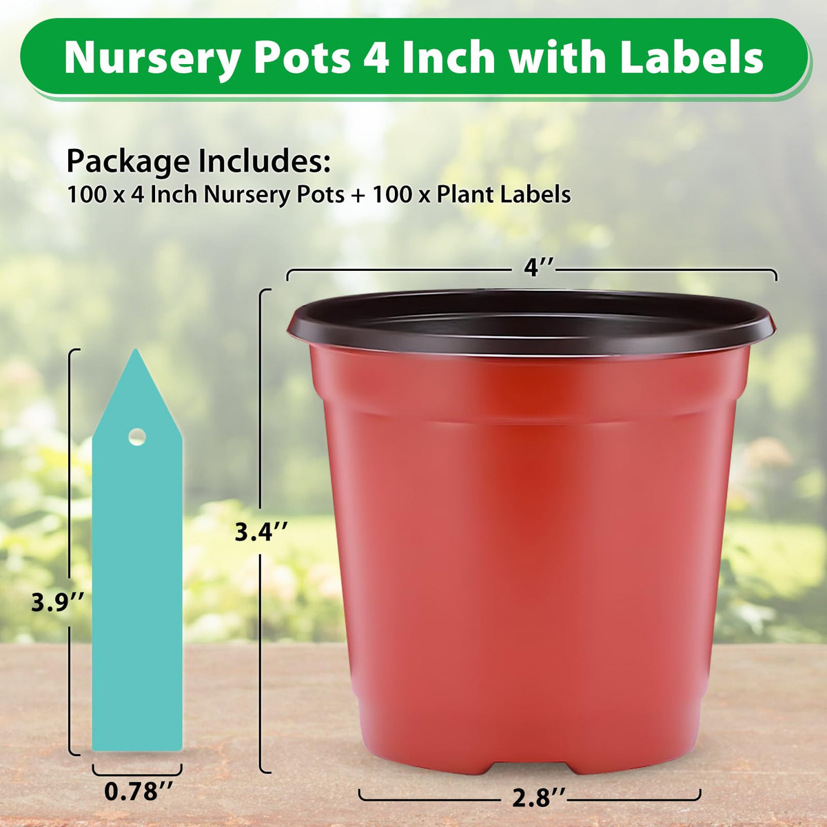 Sfee pot with bottom drainage promotes soil aeration for seedlings.