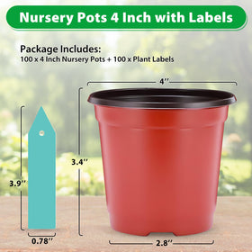 Sfee pot with bottom drainage promotes soil aeration for seedlings.