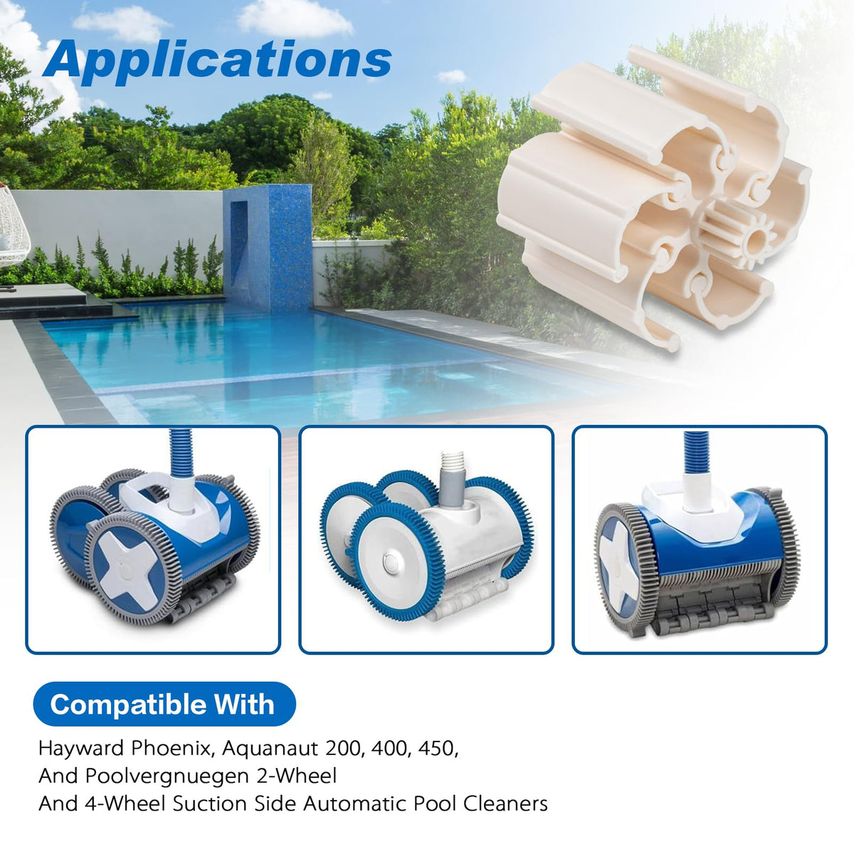 Sfneer PVXH038SA impeller kit improves debris capture on floors and walls.