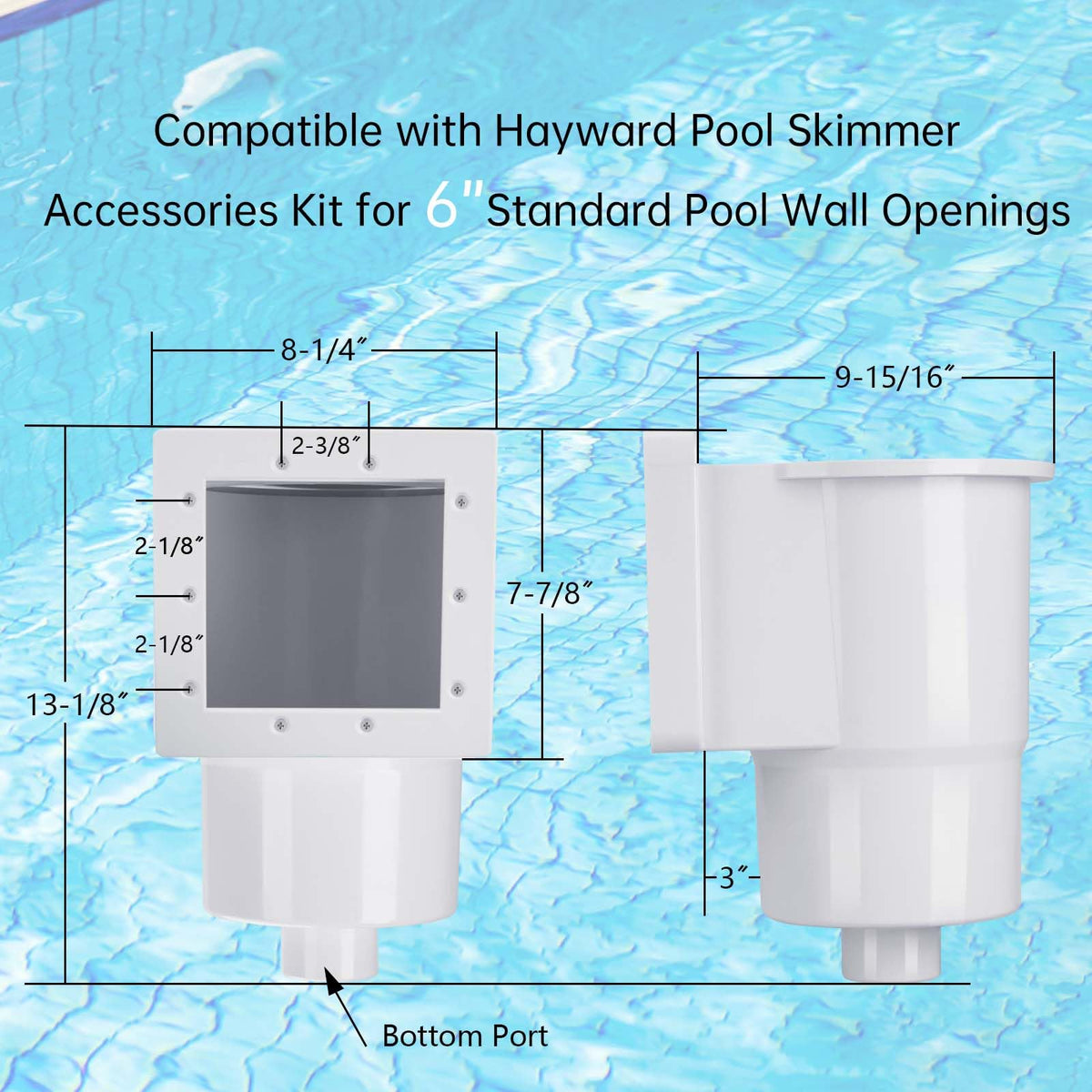 Sfneer SP1091LX faceplate and cover illustrate easy through wall installation.