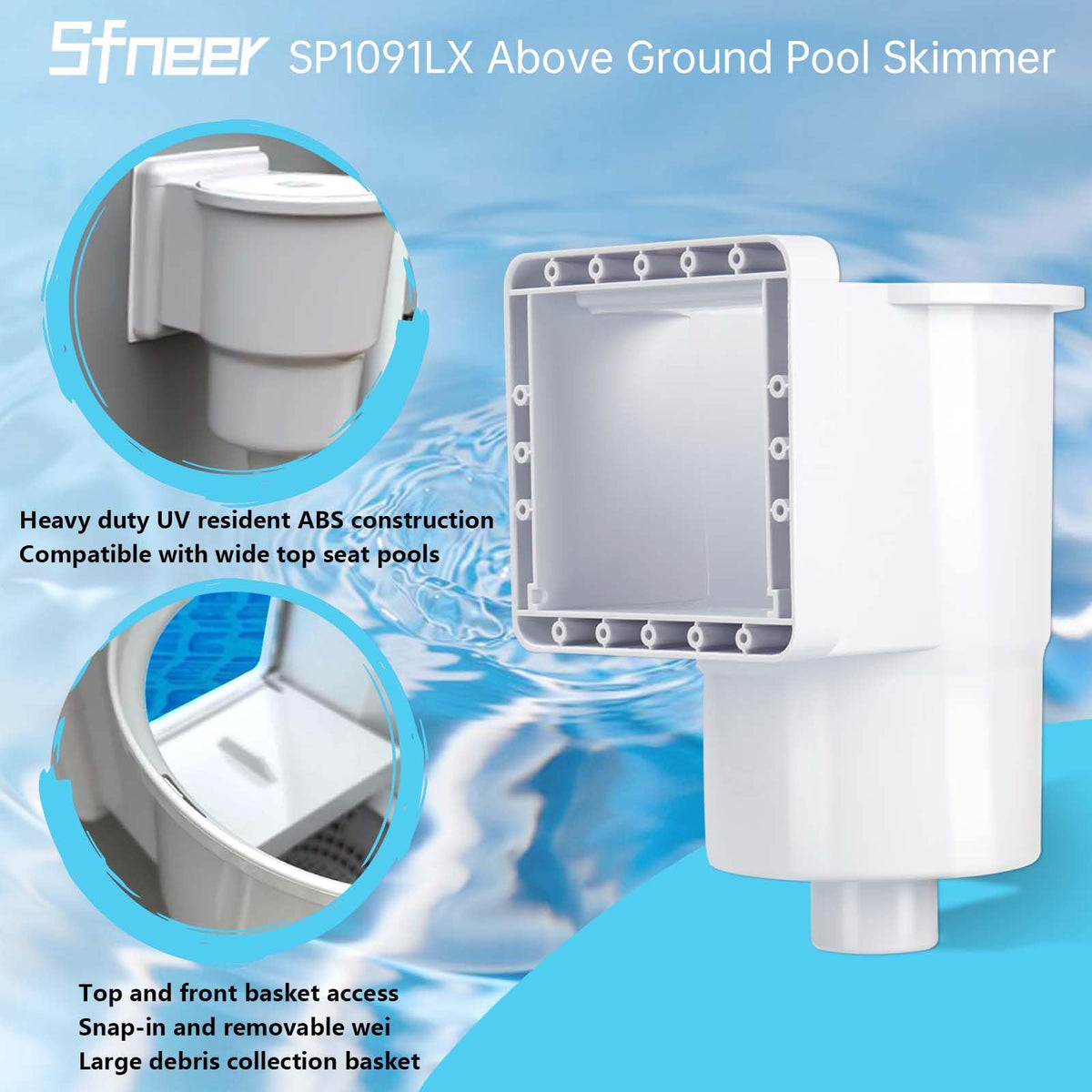 Sfneer SP1091LX hose adapter and return fitting enable quick connections.