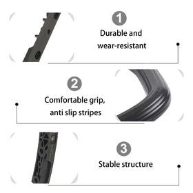 SGBTB front handle with ergonomic grip improves comfort during extended use.