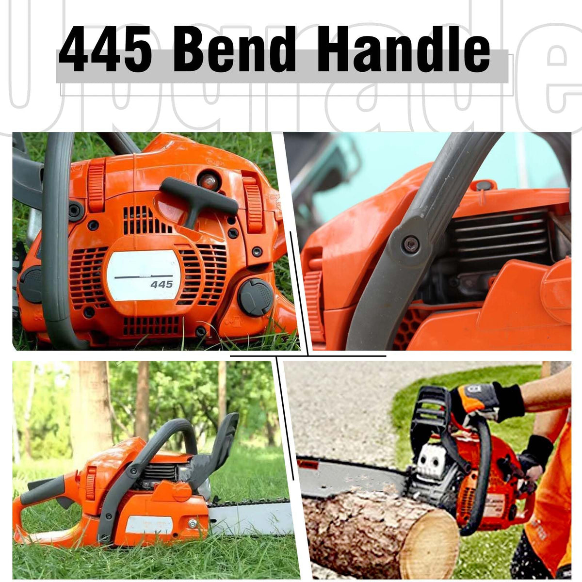 SGBTB front handle for Husqvarna 445E-450E provides reliable grip in demanding conditions.