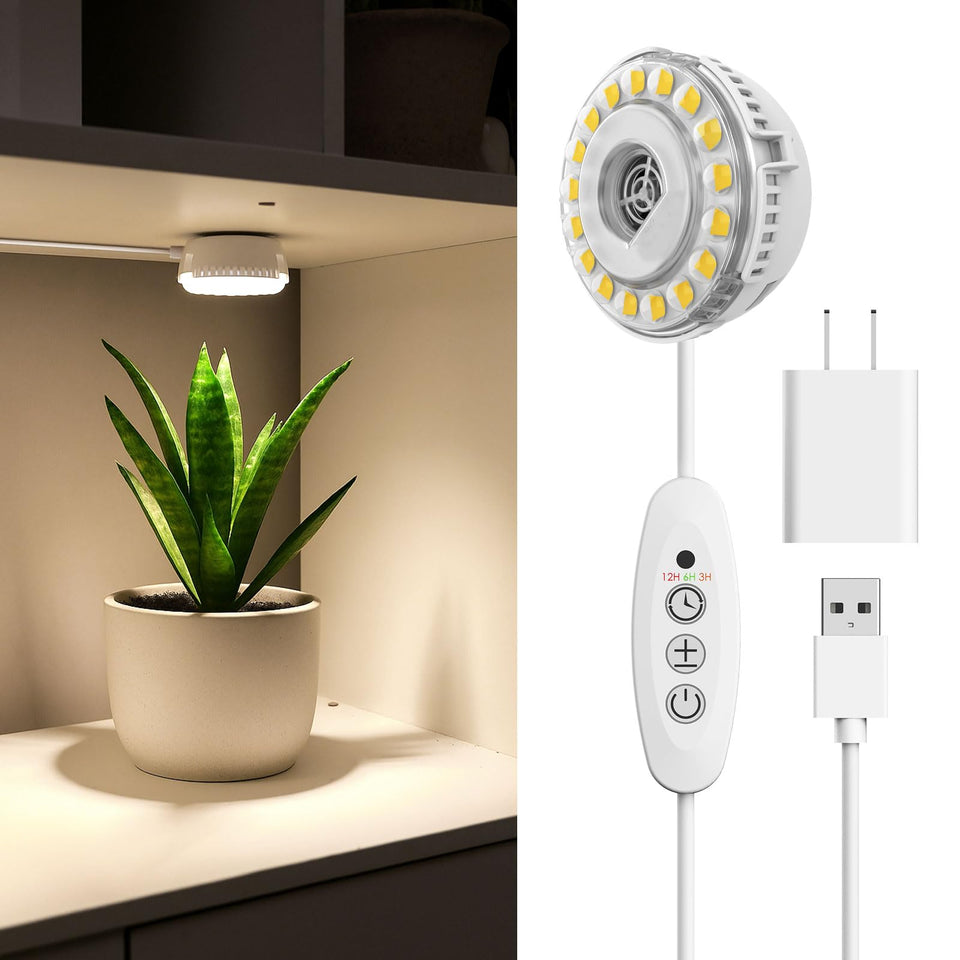 SGLEDs 7W grow light full spectrum provides balanced daylight for seedlings