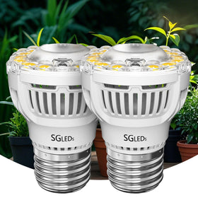 SGLEDs A15 7W full-spectrum bulb for indoor seed starting.