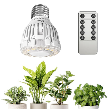 SGLEDs dimmable grow light bulb with remote control for easy brightness adjustment