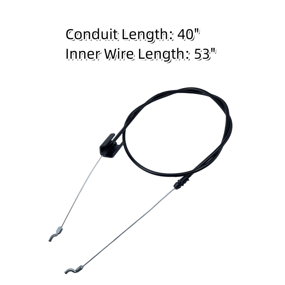 SGTBQLL inner-wire 53-inch with Z-bend ends enables smooth operation.