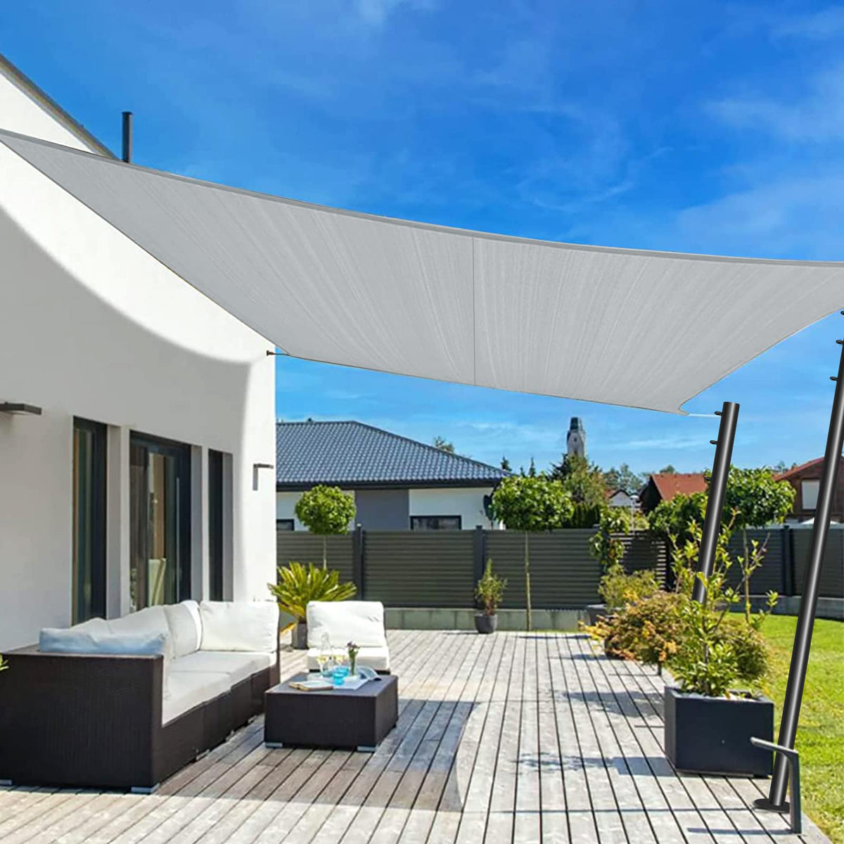 SGZFTAO outdoor garden wedding setup with durable shade support