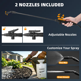 Shabebe leak-resistant system keeps spraying clean and steady outdoors.