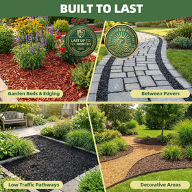 Shabebe Mulch Binder water-based formula is pet-friendly and plant-safe.