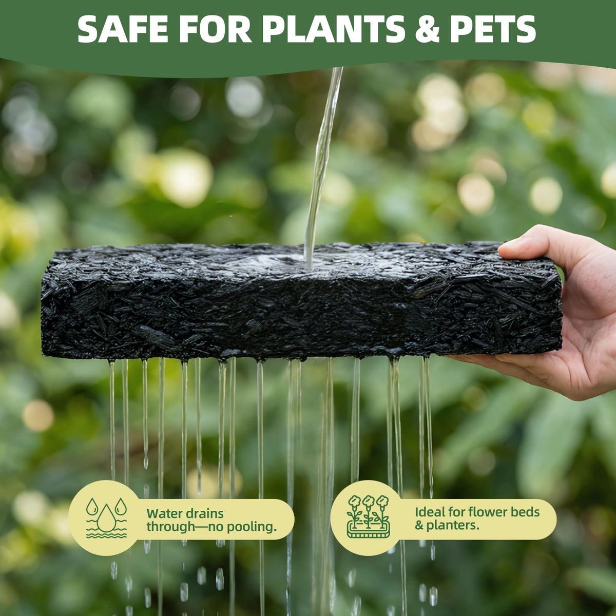 Shabebe Mulch Binder provides wide-area coverage with 2x efficiency.