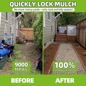 Shabebe non-toxic, water-based mulch bond ensures safe use around pets.