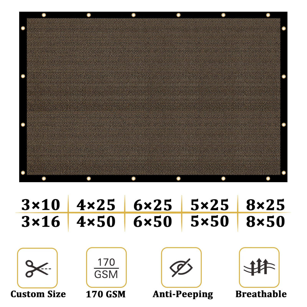 Shade&Beyond knit privacy design reduces visibility while staying breathable.