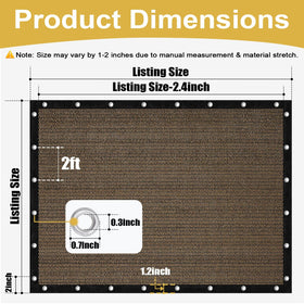 Shade&Beyond mocha shade cloth highlighting color and use