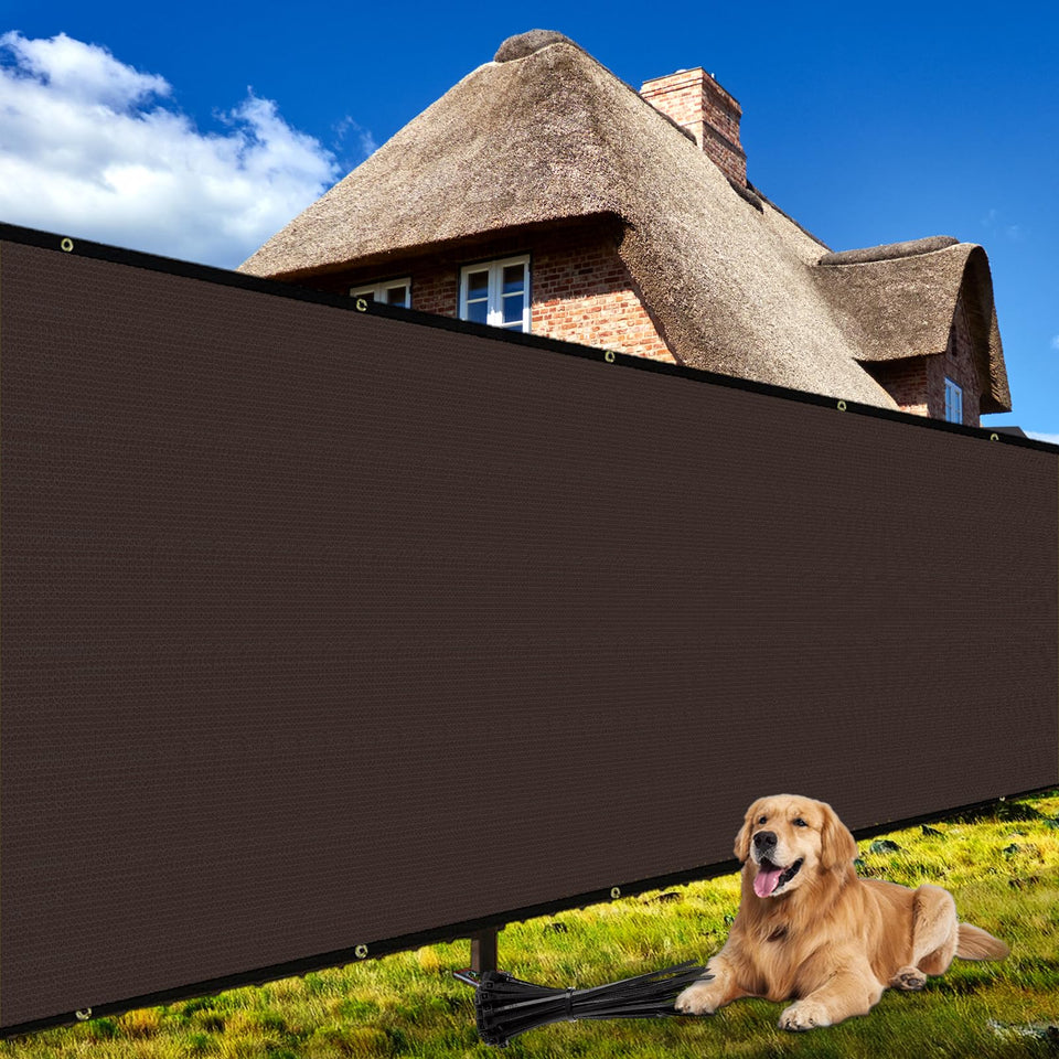 Shade&Beyond privacy screen on a fence provides enhanced privacy and a neat outdoor look.