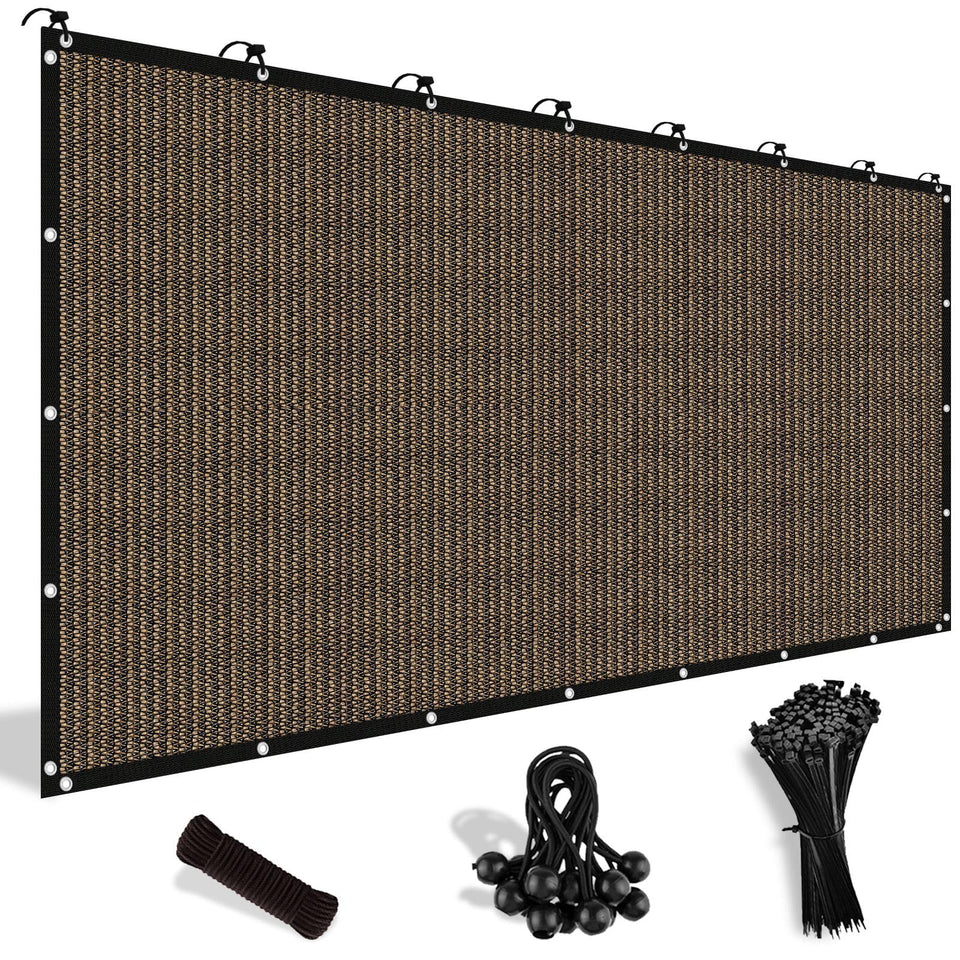 Shade&Beyond 90-percent sun shade cloth with grommets for durable outdoor shade