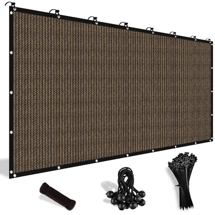 Shade&Beyond 90-percent UV-blocking shade cloth protecting outdoor patio areas