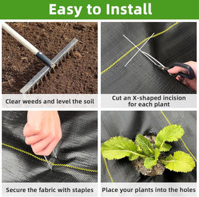 Shade&Beyond customizable sizes fit flower beds pathways and driveways easily