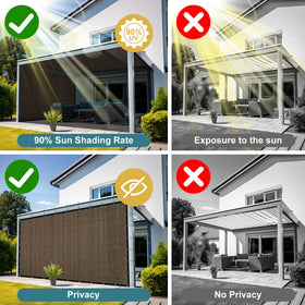 Shade&Beyond easy-install grommet shade for quick setup on gazebos or fences
