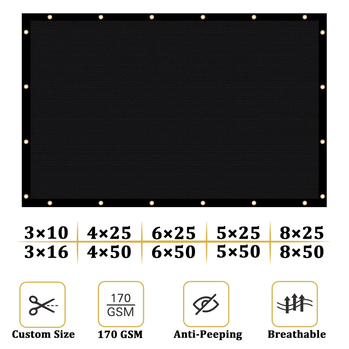 Shade&Beyond durable edges highlight reinforced construction for long-lasting use.