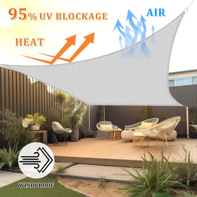 Shade&Beyond sail corner with stainless D-rings showing durable hardware.