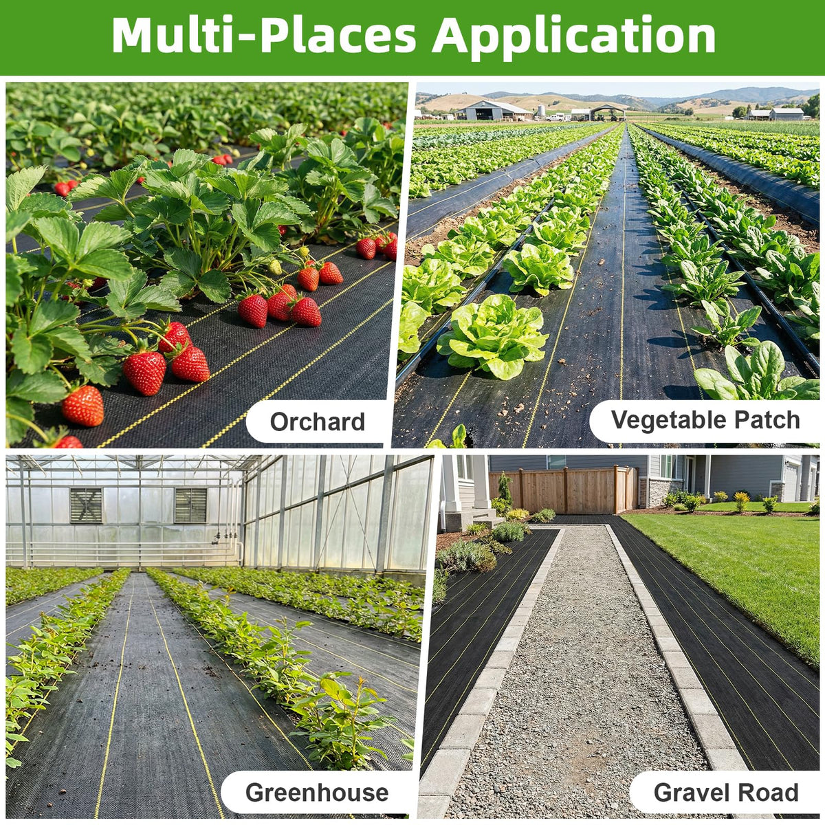 Shade&Beyond tear-resistant weed fabric withstands mower contact for durable yard coverings